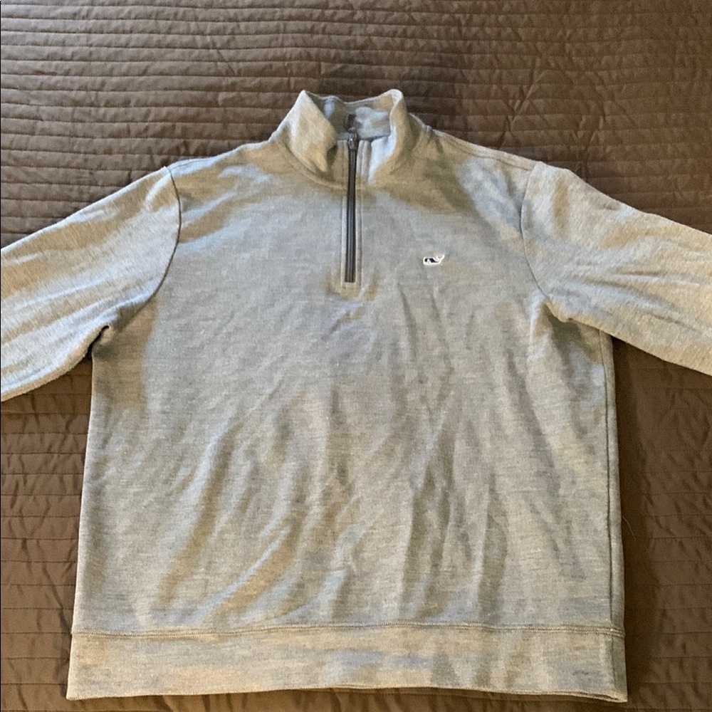 Vineyard Vines men’s Gray Half-Zip Sweater size M